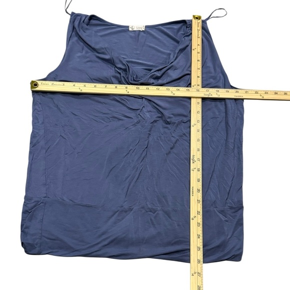 EUC Elegant Blue Gray Sleeveless Top Carve Designs XL super comfy Luisa Top - Picture 2 of 5